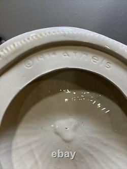 Rare Unique Vintage Champignon Carrousel Boîte Artisanale Environ 30x30 Céramique