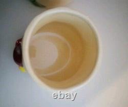 Récipients en champignon VTG MCM, ensemble de 4, design double face, couvercles d'origine 545