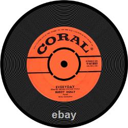 Répliques de disques vinyles COASTERS ressemblant à Bowie Rolling Stones Beatles Vintage Rétro 90mm