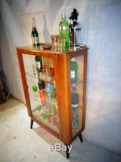 Retro 50s 60s Cocktail Cabinet Vintage Accueil Bar Boissons Cabinet Boissons Bar