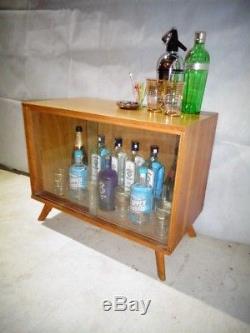 Rétro Chêne Boissons Cabinet Vintage Home Bar Cocktail Cabinet MID Century Modern