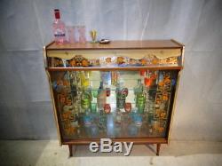 Retro Cocktail Cabinet Vintage Home Bar Années 50 Années 60 Former Atomic Era Drinks Bar