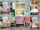 Retro Pink Garde-meubles De Cuisine Armoire De Placard Armoire De Panneau Kitchenette Vintage