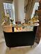 Retro Vintage Cocktail Bar Black Quilted Del Boy Bar Superbe Ex Condition