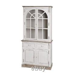 Rustique Shabby Chic Style Vintage Armoire Cuisine Commode Vitrine