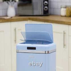 SWKA4500BLN Poubelle de cuisine rétro avec technologie infrarouge, carrée, 45 litres