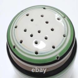 Salière en céramique japonaise vintage, décor de cuisine rétro, fabriqué au Japon