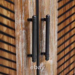 Salon Moderne 2 Portes Ouvertes Meuble en Bois Buffet avec Étagère, Table Buffet