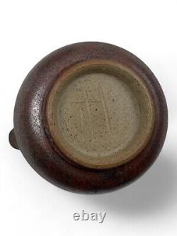 Service à thé en céramique vintage, cruche et bols, fait main, design rétro