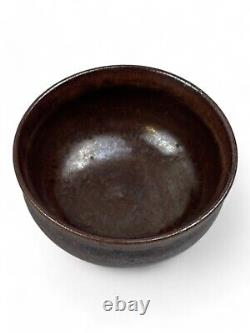 Service à thé en céramique vintage, cruche et bols, fait main, design rétro