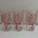 Set De 3 Verres En Bois &agrave; Pois Et Rayures Roses R&eacute;tro Showa, D&rsquo;occasion