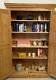 Solide Pine Vintage Narrow Kitchen Pantry Larder Cupboard/bookcase / Femmes De Ménage