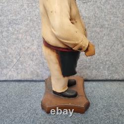 Statue de Chef Vintage Affichage Cuisinier Cuisine Restaurant Boucherie Rétro 30 Pouces Haut