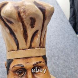 Statue de Chef Vintage Affichage Cuisinier Cuisine Restaurant Boucherie Rétro 30 Pouces Haut