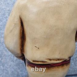 Statue de Chef Vintage Affichage Cuisinier Cuisine Restaurant Boucherie Rétro 30 Pouces de Haut