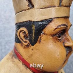 Statue de Chef Vintage Affichage Cuisinier Cuisine Restaurant Boucherie Rétro 30 Pouces de Haut