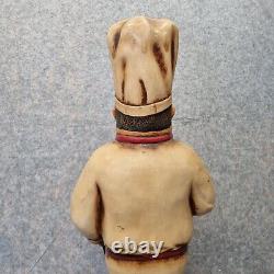 Statue de Chef Vintage Affichage Cuisinier Cuisine Restaurant Boucherie Rétro 30 Pouces de Haut