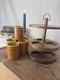 Support Carrousel Pour Pots &agrave; &eacute;pices Hornsea Saffron Vintage, Ensemble De Cuisine R&eacute;tro Des Ann&eacute;es 1970