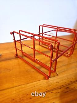 Support d'exposition de cuisine VTG MCM, bocaux en verre, couvercles, bonbons à un sou, étagère à épices RARE