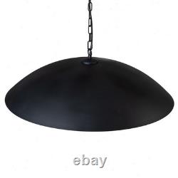 Suspension Métallique Rétro Oversize en Dôme pour Cuisine de Style Ferme Industrielle