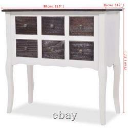 Table Console Buffet 6 Tiroirs Hall Bureau Chambre Salon