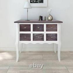 Table Console Buffet 6 Tiroirs Hall Bureau Chambre Salon