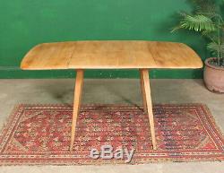 Table De Planches Ercol Drop Vintage, Orme Léger, Rétro, Cuisine, Salle À Manger, Windsor