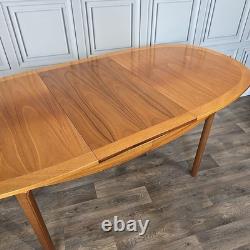 Table à manger extensible en teck rétro vintage Nathan des années 50 MCM