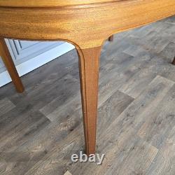 Table à manger extensible en teck rétro vintage Nathan des années 50 MCM