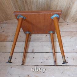 Table basse artisanale en carreaux, vintage, rétro, milieu du siècle moderne, H R Johnson, petit format, fabuleux
