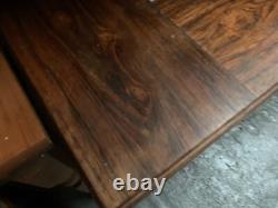 Table danoise vintage rétro des années 60-70 MCM en chrome pour cuisine et salle à manger