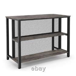 Table de bar pour petit-déjeuner cuisine salle à manger meubles vintage rétro grand + étagères