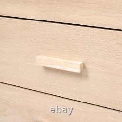 Table de chevet moderne avec 4 tiroirs en rotin pour canapé Boho Side Table UK