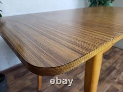 Table de cuisine à rabats en teck et formica des années 60, rétro mid-century