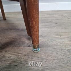 Table de cuisine en bois à feuilles tombantes en Formica rétro vintage de milieu du siècle moderne