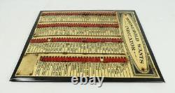 Tableau indicateur des besoins ménagers Vintage Charles Letts & Co de 1910 Downton Abbey