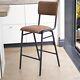 Tabouret De Bar Rembourré En Tan Tabouret De Bar Tabouret De Comptoir Tabouret Rétro