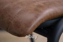 Tabouret de bar rembourré en tan Tabouret de bar Tabouret de comptoir Tabouret rétro