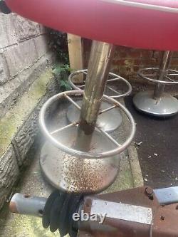 Tabouret de bar rétro pivotant Miami sur mesure avec repose-pieds
