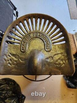 Tabouret de comptoir de cuisine/bar en métal avec siège de tracteur vintage de style rétro