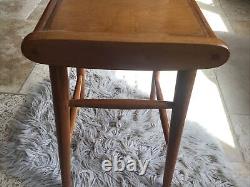 Tabouret de cuisine danois en hêtre vintage rétro du milieu du siècle