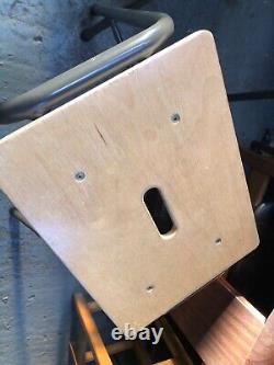 Tabouret de cuisine industriel en bois empilable vintage rétro de milieu du siècle 4