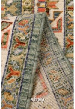 Tapis de style moderne vintage nomade vert multicolore - Livraison gratuite