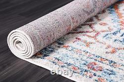 Tapis de zone traditionnel résistant aux taches, tapis oriental vintage pour salon 7661