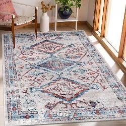 Tapis de zone traditionnel résistant aux taches, tapis oriental vintage pour salon 7661