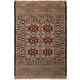 Tapis Kilim Sumak Tissé à La Main, 4,1 X 6,2 Pieds