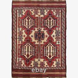 Tapis kilim vintage (saghari) 4,7x6,5 pieds