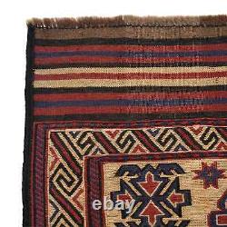 Tapis kilim vintage (saghari) 4,7x6,5 pieds