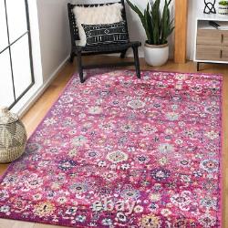 Tapis orientaux résistants aux taches, tapis vintage traditionnels pour salon 7653