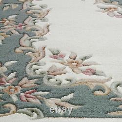 Tapis ronds circulaires orientaux vintage royaux classiques traditionnels en laine dense épaisse